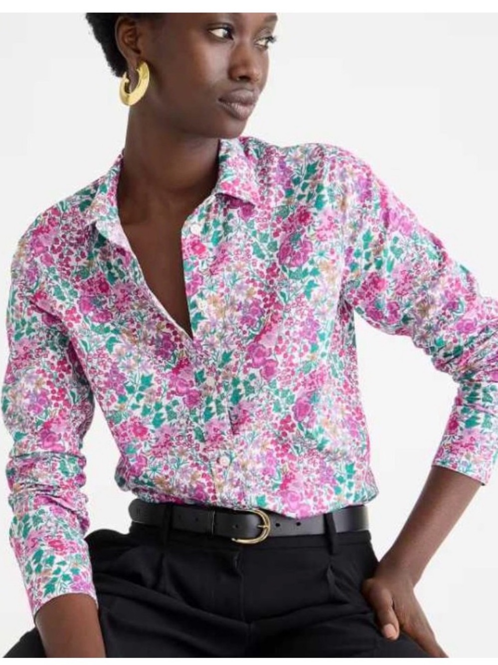 EUC J Crew Retail Slim Fit Shirt in Liberty Edna Floral. Size 14